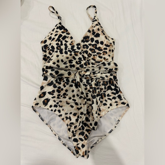 aerie Swim Leopard Aerie One Piece Bathing Suit Poshmark